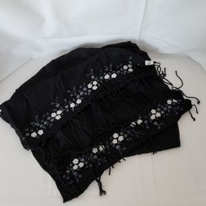 Cashmira by Birkshire Black Scarf/Wrap